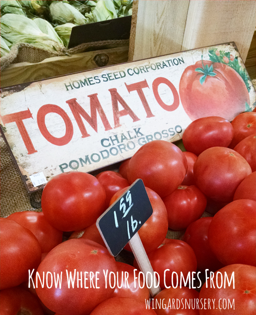 Know Where Your Food Comes From