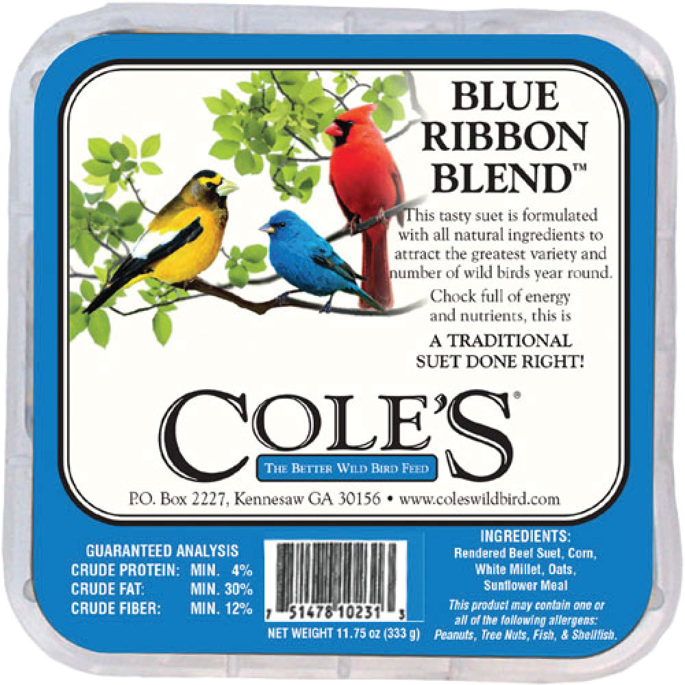 Cole’s Blue Ribbon Suet – 11.75 Oz