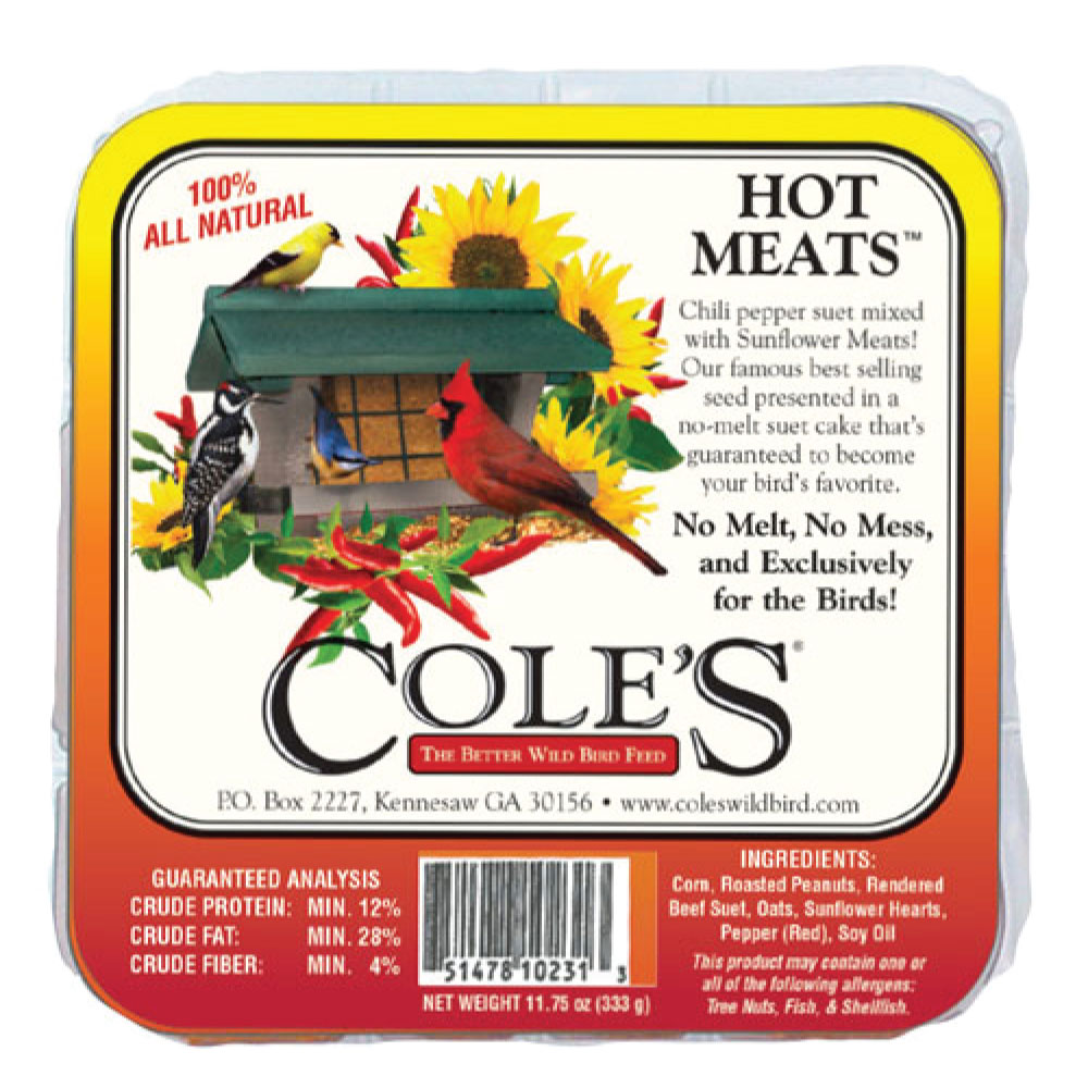 Cole’s Hot Meats Suet – 11.75 Oz